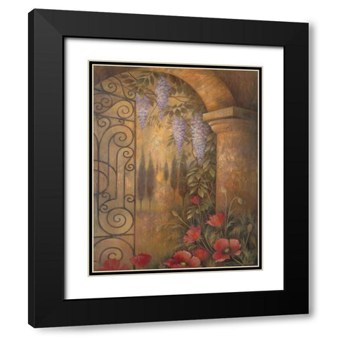 Wisteria Garden II Black Modern Wood Framed Art Print with Double Matting by Vollherbst-Lane, Elaine