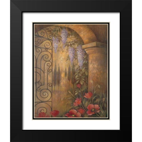 Wisteria Garden II Black Modern Wood Framed Art Print with Double Matting by Vollherbst-Lane, Elaine