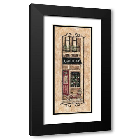 Le Jardin Francais Black Modern Wood Framed Art Print with Double Matting by Donovan, Maria