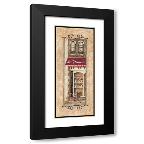 Le Fleuriste Black Modern Wood Framed Art Print with Double Matting by Donovan, Maria