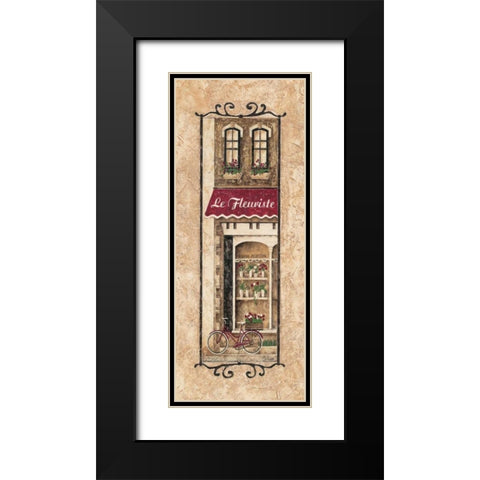 Le Fleuriste Black Modern Wood Framed Art Print with Double Matting by Donovan, Maria