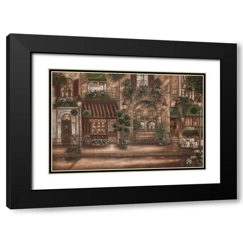 Gourmet Shoppes I Black Modern Wood Framed Art Print with Double Matting by Brown, Betsy