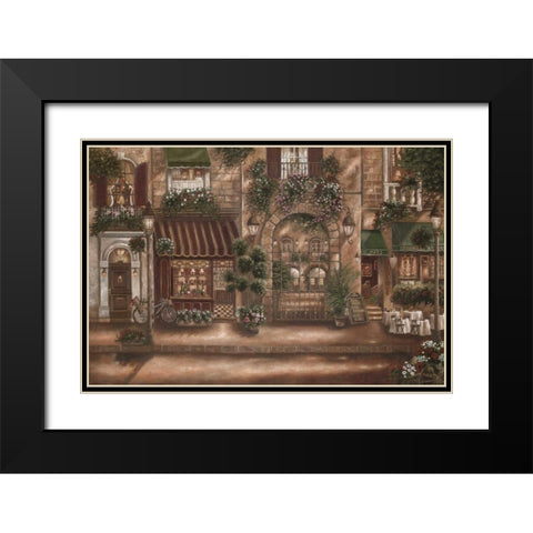 Gourmet Shoppes I Black Modern Wood Framed Art Print with Double Matting by Brown, Betsy