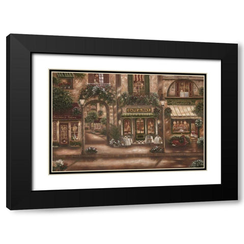 Gourmet Shoppes II Black Modern Wood Framed Art Print with Double Matting by Brown, Betsy