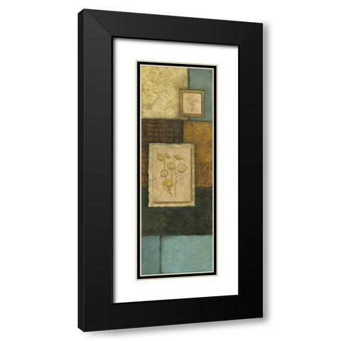 Teal Temptation II Black Modern Wood Framed Art Print with Double Matting by Olson, Norm
