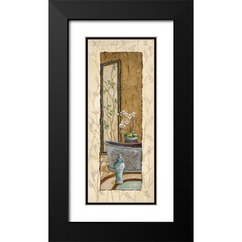 Oriental Bath I Black Modern Wood Framed Art Print with Double Matting by Olson, Charlene
