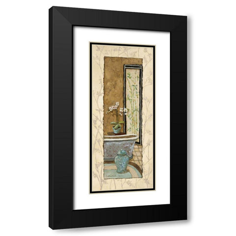Oriental Bath II Black Modern Wood Framed Art Print with Double Matting by Olson, Charlene