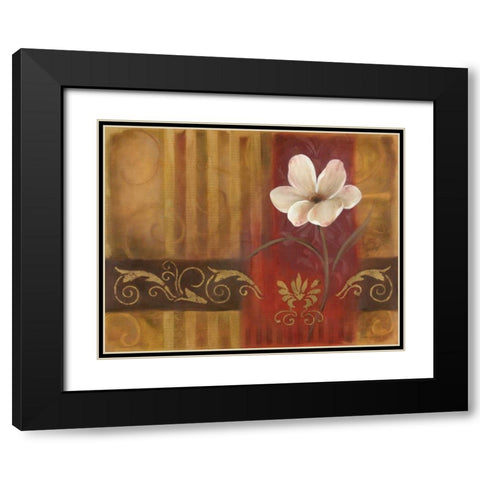 Golden Delight II Black Modern Wood Framed Art Print with Double Matting by Robinson, Carol