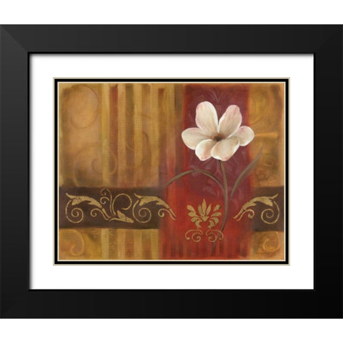 Golden Delight II Black Modern Wood Framed Art Print with Double Matting by Robinson, Carol