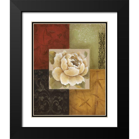 Beautiful as Peonies I Black Modern Wood Framed Art Print with Double Matting by Tava Studios