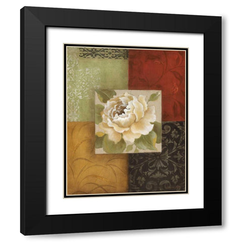 Beautiful as Peonies II Black Modern Wood Framed Art Print with Double Matting by Tava Studios