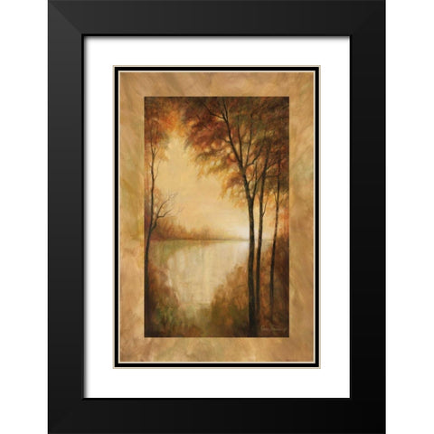 Landscape Tranquility I Black Modern Wood Framed Art Print with Double Matting by Manning, Ruane