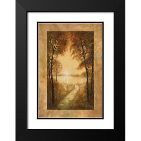 Landscape Tranquility II Black Modern Wood Framed Art Print with Double Matting by Manning, Ruane
