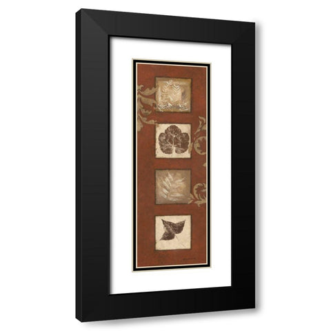 Touches of Autumn II Black Modern Wood Framed Art Print with Double Matting by Carroll, Jane