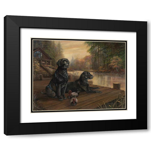 Waiting for Tomorrow Black Modern Wood Framed Art Print with Double Matting by Manning, Ruane