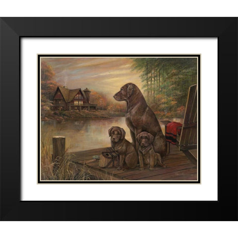 Tranquil Beauty Black Modern Wood Framed Art Print with Double Matting by Manning, Ruane