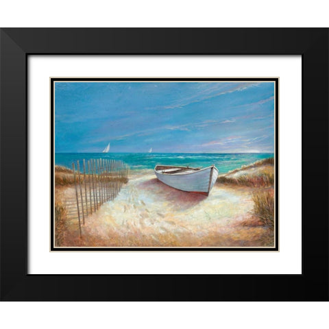 Ocean Breeze Black Modern Wood Framed Art Print with Double Matting by Manning, Ruane