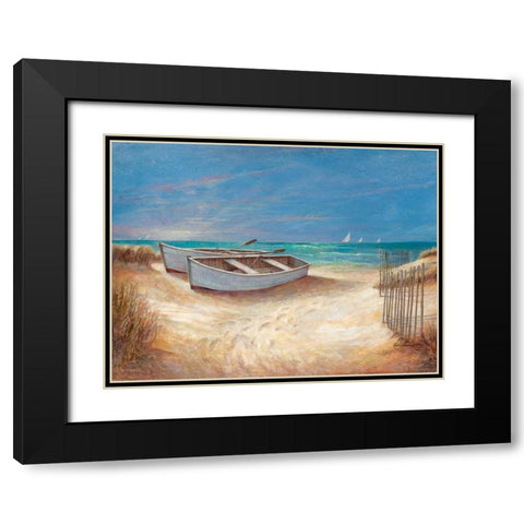 Sands of Time Black Modern Wood Framed Art Print with Double Matting by Manning, Ruane