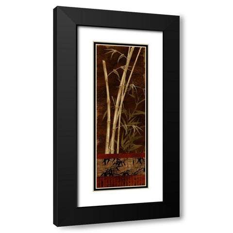 Bamboo Garden I Black Modern Wood Framed Art Print with Double Matting by Knutsen, Conrad