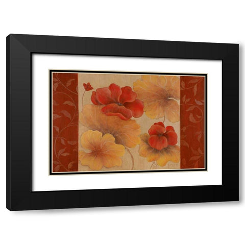 Pelargos I Black Modern Wood Framed Art Print with Double Matting by Tava Studios