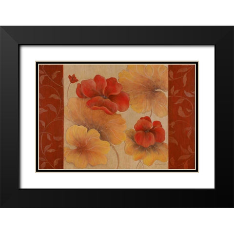 Pelargos I Black Modern Wood Framed Art Print with Double Matting by Tava Studios