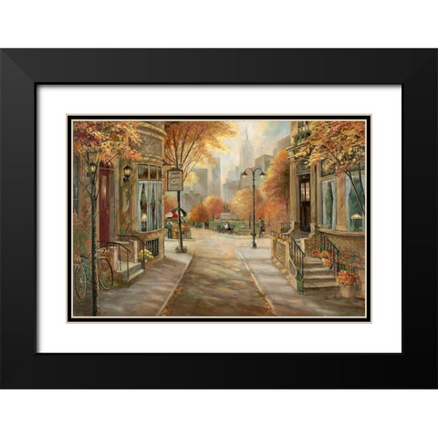 Carries Dance Academy Black Modern Wood Framed Art Print with Double Matting by Manning, Ruane