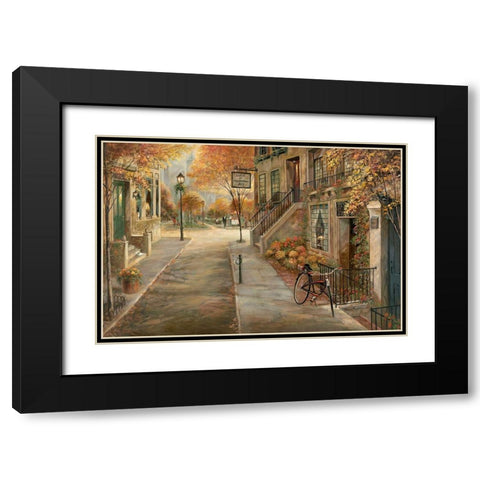 School of Performing Arts Black Modern Wood Framed Art Print with Double Matting by Manning, Ruane