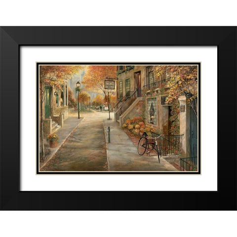 School of Performing Arts Black Modern Wood Framed Art Print with Double Matting by Manning, Ruane