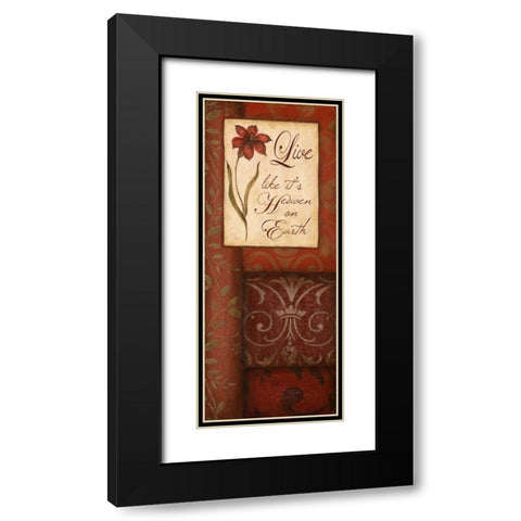 Heaven on Earth Black Modern Wood Framed Art Print with Double Matting by Tava Studios