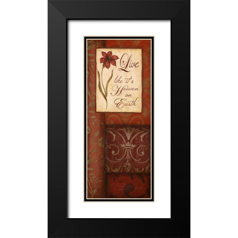 Heaven on Earth Black Modern Wood Framed Art Print with Double Matting by Tava Studios