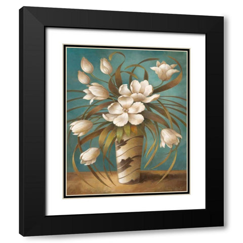 Vision in White I Black Modern Wood Framed Art Print with Double Matting by Vollherbst-Lane, Elaine
