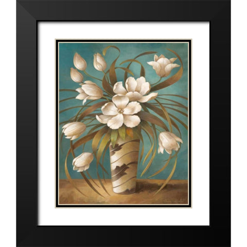 Vision in White I Black Modern Wood Framed Art Print with Double Matting by Vollherbst-Lane, Elaine