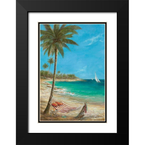 Gentle Breezes Black Modern Wood Framed Art Print with Double Matting by Manning, Ruane