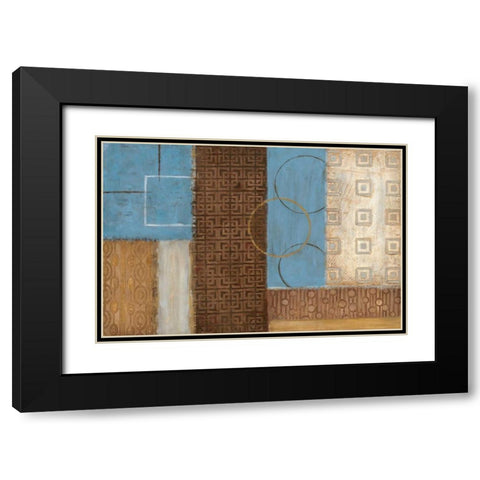 Earth and Sky I Black Modern Wood Framed Art Print with Double Matting by Tava Studios