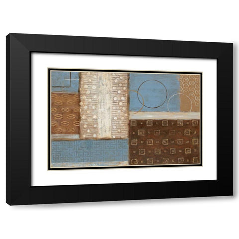 Earth and Sky II Black Modern Wood Framed Art Print with Double Matting by Tava Studios