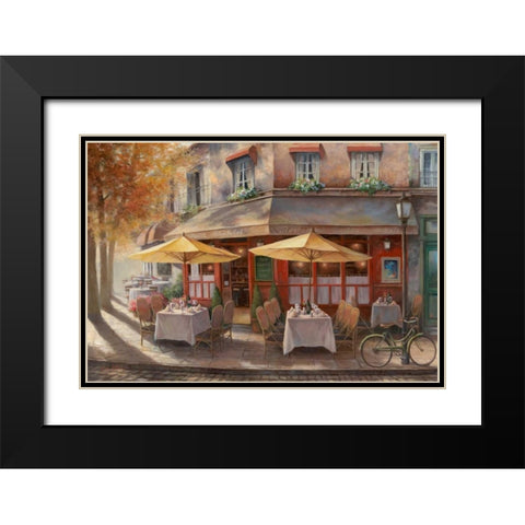 Le Petit Chatelet Black Modern Wood Framed Art Print with Double Matting by Chiu, T.C.