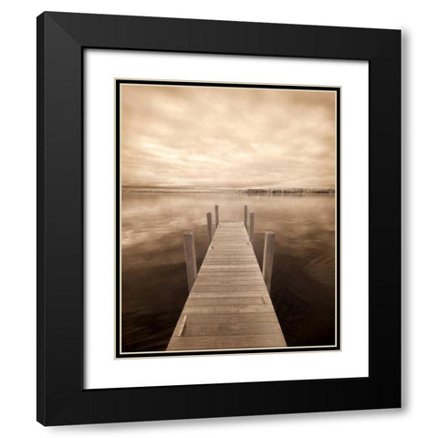 North Sky II Black Modern Wood Framed Art Print with Double Matting by Nagler, Monte