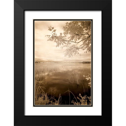 Peaceful Morning II Black Modern Wood Framed Art Print with Double Matting by Nagler, Monte