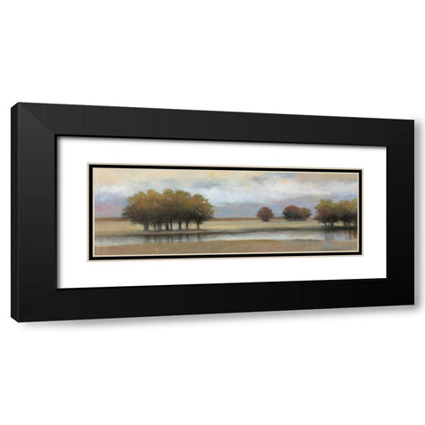 Lazy River I Black Modern Wood Framed Art Print with Double Matting by Chiu, T.C.