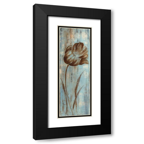 Mays Arrival I Black Modern Wood Framed Art Print with Double Matting by Nan