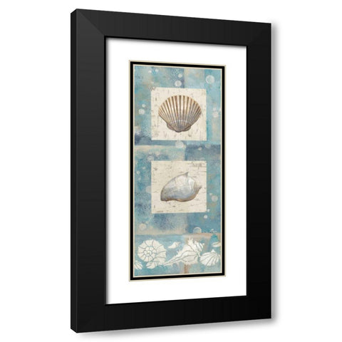 By the Sea II Black Modern Wood Framed Art Print with Double Matting by Nan