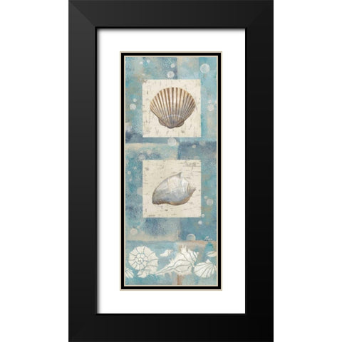 By the Sea II Black Modern Wood Framed Art Print with Double Matting by Nan