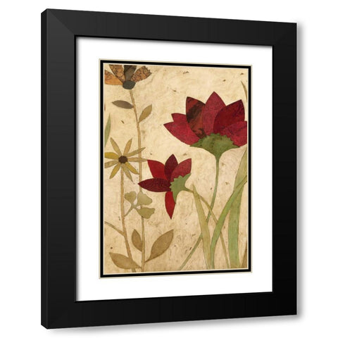 Urban Folk Art II Black Modern Wood Framed Art Print with Double Matting by Olson, Charlene