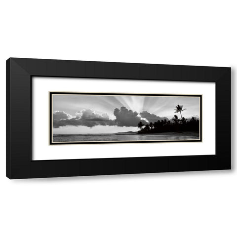 Kauai II Black Modern Wood Framed Art Print with Double Matting by Frates, Dennis