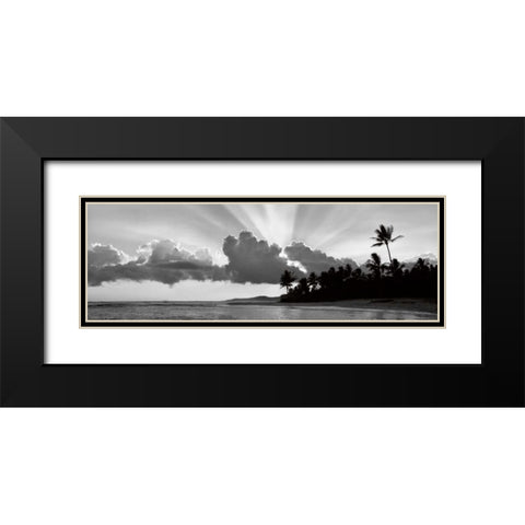 Kauai II Black Modern Wood Framed Art Print with Double Matting by Frates, Dennis