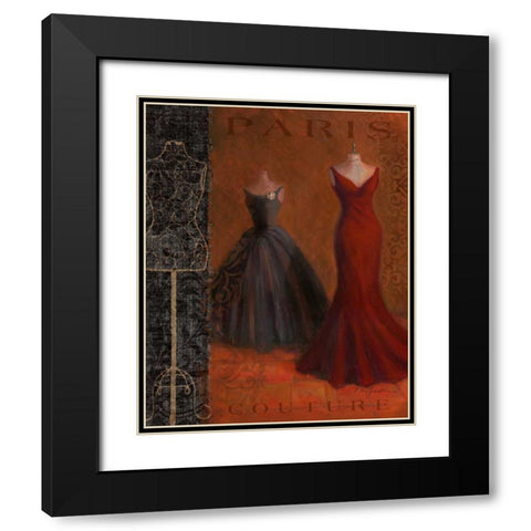 Couture I Black Modern Wood Framed Art Print with Double Matting by Hartmann, Lisa