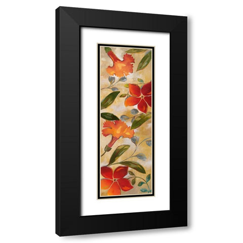 Nan-Tropical Delight I Black Modern Wood Framed Art Print with Double Matting by Nan