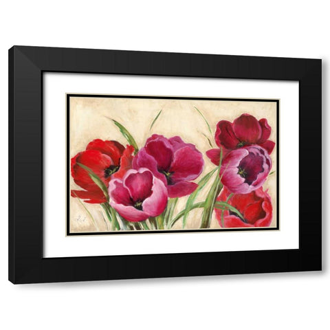 Summer Scent Black Modern Wood Framed Art Print with Double Matting by Tava, Janet