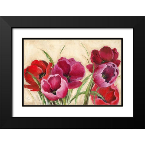Summer Scent Black Modern Wood Framed Art Print with Double Matting by Tava, Janet