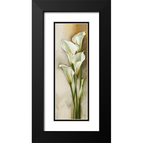 Callas Gracieux II Black Modern Wood Framed Art Print with Double Matting by Levashov, Igor